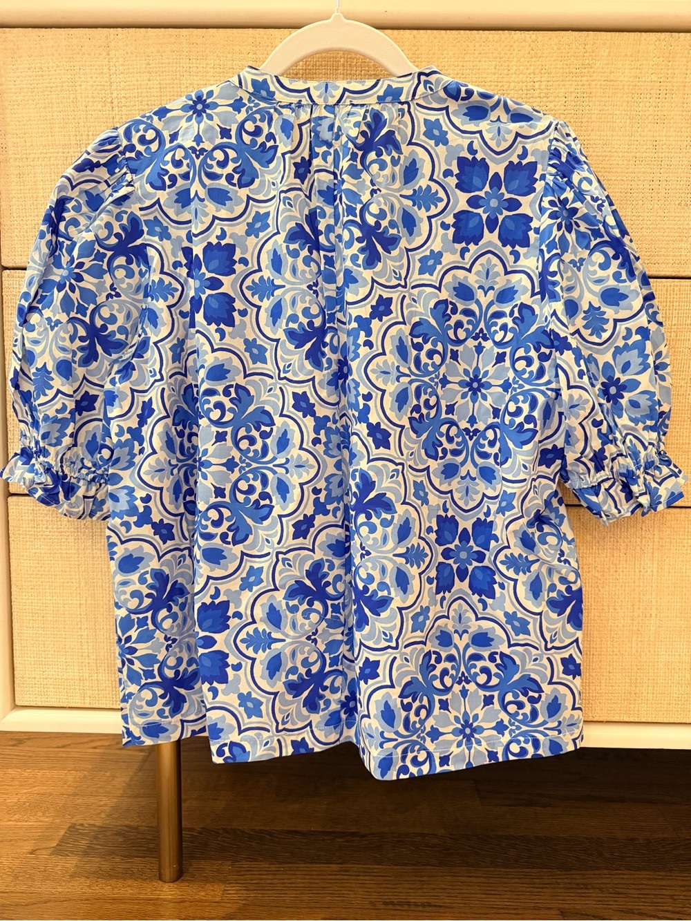 NWT Avara Delise Blue Embellished Top Blouse Size Small - Picture 5 of 6